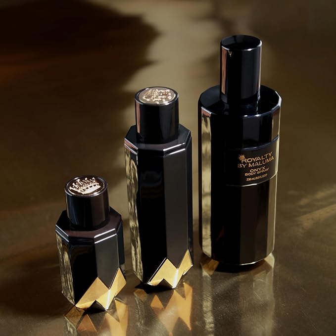 Onyx Body Spray, 8 oz - Luxurious Long-Lasting Perfume for Men - Fougere Amber Wood Fragrance - Cardamon, Pear, Bergamot Top Notes - Ideal Gift for Men