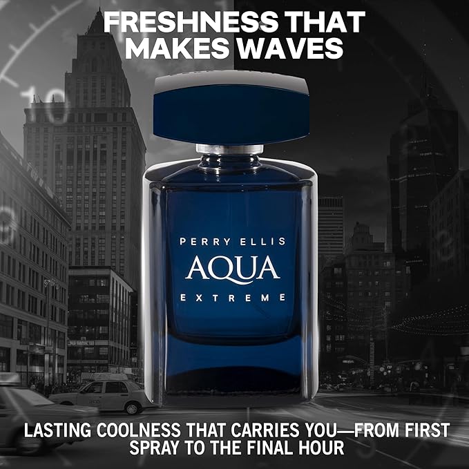 Perry Ellis Aqua Extreme Eau De Toilette Spray, 3.4 Ounce