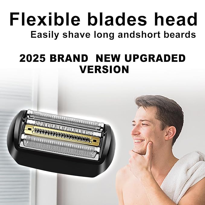 NEW Electric Replacement Shaver Head Series 9 92B Accessories Shaver Compatible with Series 9 Electric Razors 9290cc, 9291cc, 9370cc, 9293s, 9385cc, 9390cc, 9330s, 9296cc (Upgraded ver.)