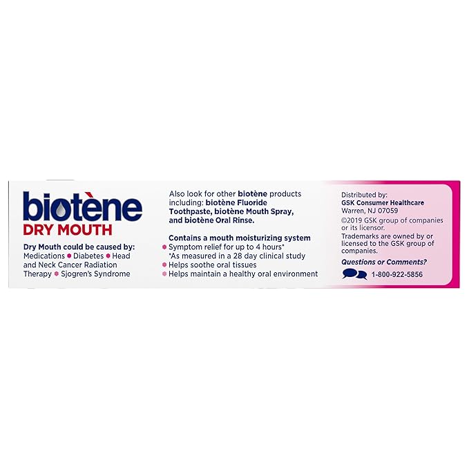 Biotene OralBalance Moisturizing Gel, Alcohol Free Gel and Dry Mouth Gel, Flavor Free - 1.5 oz