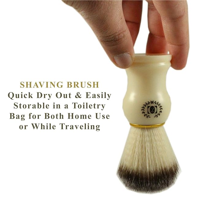 Pure Badger Soft Bristle Shaving Brush For Men - Professional Hair Shave Brush For Salon or Home - Gift For Men's Wet Shave
