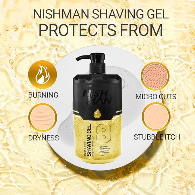 Nishman Fresh Active Shaving Gel 8 GOLD ONE