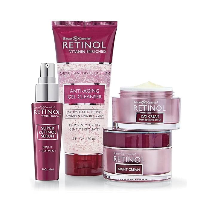 Retinol Anti-Aging Cleansing Towelettes – All-in-One Cleanser, Toner & Makeup Remover in a Convenient Pre-Moistened Wipe – On-The-Go Exfoliating, Toning & Hydrating Leaves Skin Clean, Fresh & Refined