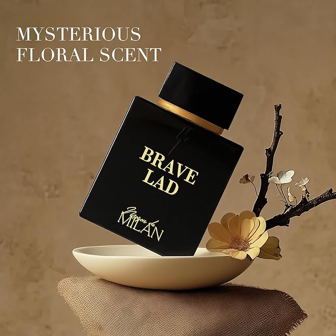 BRAVE LAD, Men's Cologne Gift, Long Lasting EDP Fragrance, Perfume for Men with Bold Character, Masculine Scent Ideal for Daily Use, 3.4 Fl Oz