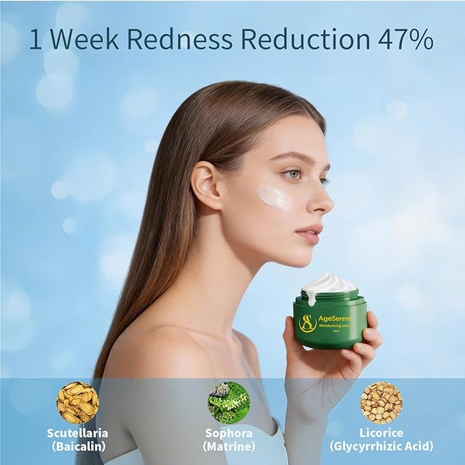 Daily Facial Moisturizer Cream, Formulated Without Common Irritants for Those with Sensitive Skin, Squalane & Hyaluronic Acid, Moisture Barrier Repair, Long Lasting Hydration
