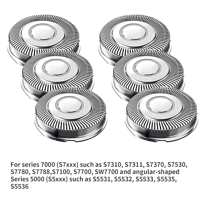 Upgraded SH71/52 Replacement Heads Compatible with Philips Norelco Series 7000 and Angle 5000 series, SH71 Replacement Blades Compatible with Philips Electric Shaving Series 7000 S7311 S7370 S7530