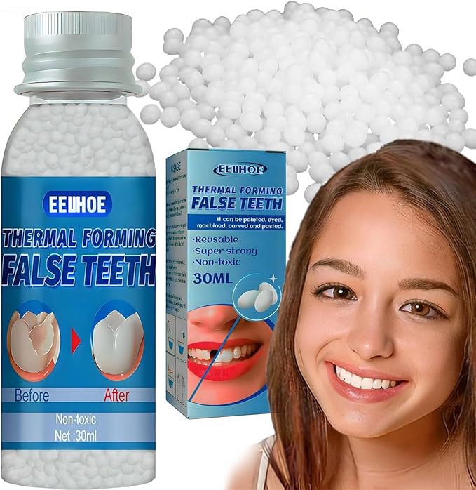 Fake Teeth Repair Kit, Provisional Fake Teeth Replacement Kit for Provisional Restoration 【100% New 30Ml -1 Bottle】