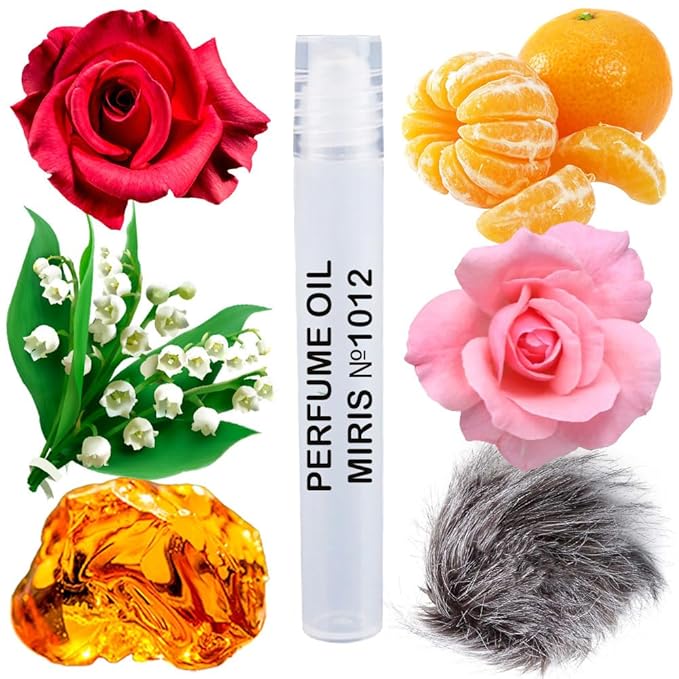 MIRIS No. 1012, Inspired by Crystal Flowers, Long-Lasting Unisex Perfume Oil for Women & Men Roll-On, Rollerball 0.34 Fl Oz / 10 ml