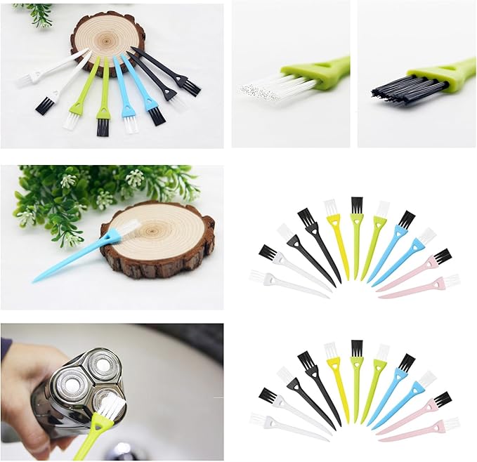 10 Pack Keyboard Cleaning Brushes Kit Mini Crevice Cleaning Brush Electric Shaver Cleaning Brushes Gaming Mouse Groove Gap Scraper Tools Electric Razor Brush Keyboard Cleaner for Small Space