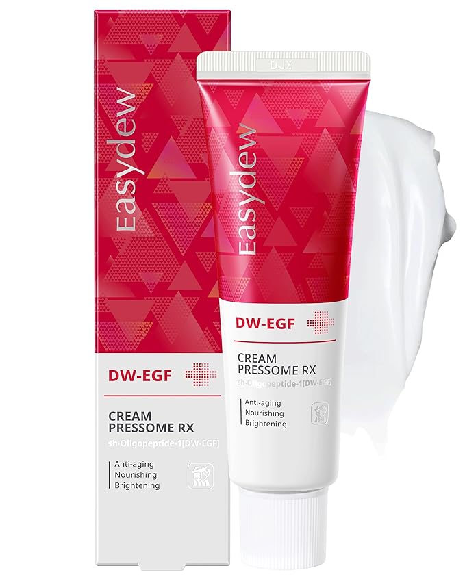 Easydew DW-EGF Pressome Cream(50ml).Anti-Aging Moisturizer with DW-EGF, Hyaluronic acid, Collagen, Elastin, ceramide, K beauty, Korea skincare