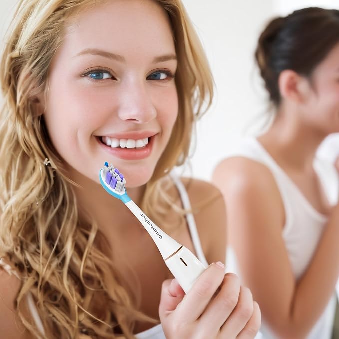 Electric Toothbrush Heads for Philips Sonicare Replacement Heads, 8 Pack Adults Kids 7+ Sonicare Toothbrush Replacement Brush Heads Philips Sonicare Sensitive Replacement Heads C2 C3 G2 G3 A3, White