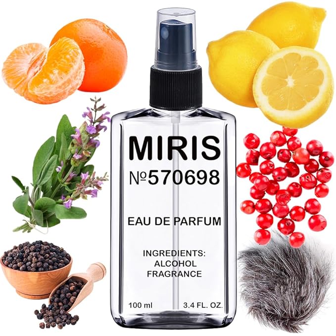 MIRIS No. 570698, Inspired by Cosmic Pepper, Long-Lasting Unisex Eau de Parfum for Women & Men, Spray 3.4 Fl Oz / 100 ml