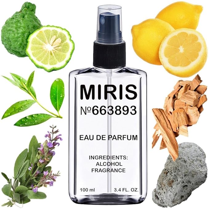 MIRIS No. 663893, Inspired by Emeer, Long-Lasting Unisex Eau de Parfum for Women & Men, Spray 3.4 Fl Oz / 100 ml