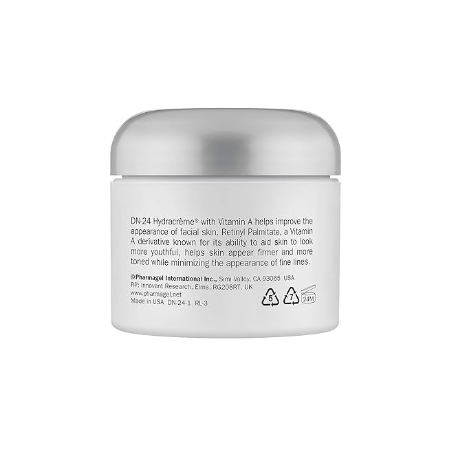 Pharmagel DN-24 Hydracrème - Intensive Vitamin Moisturizer - Day and Night Face and Neck Cream For Normal, Dry, and Aging Skin - 2 oz