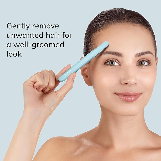 GESKE Precision Trimmer | 4 in 1 | Painless, Hygienic Hair Remover | Precise Hair Trimmer Tool | Face & Body | Men & Women | Grooming Device | Hypoallergenic, Easy-to-exchange Blades | All Skin Types