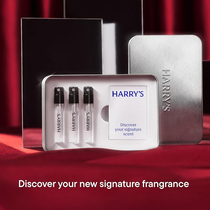Harry's Cologne Discovery Set - 3 Colognes, Cowboy Classic, Kin, Moonrise, Long-Lasting Eau de Parfum Men's Fragrance, 1.25 mL