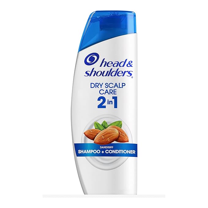 Head and Shoulders Dry Scalp Care with Almond Oil 2-in-1 Anti-Dandruff Paraben Free Shampoo and Conditioner 13.5 fl oz