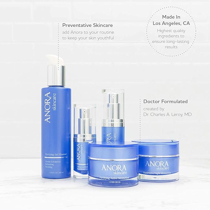 Anora Skincare Purifying Gel Cleanser Face Wash and Makeup Remover