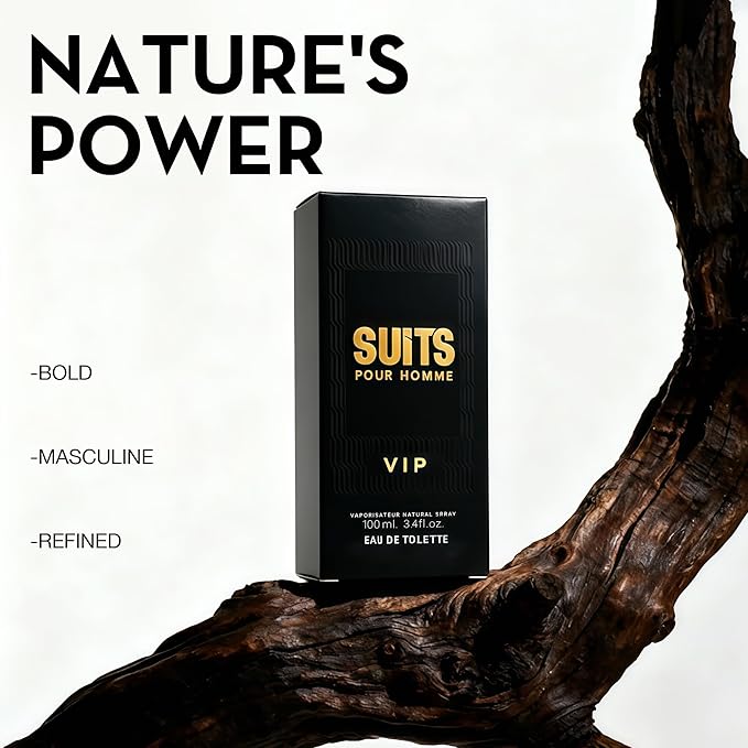Men's Cologne Suits VIP Eau De Toilette Spray Perfume Fresh Scent 3.4 Fl Oz Daily Used