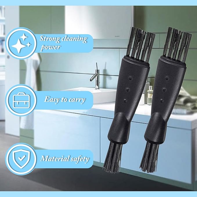 24PCS Men's Electric Shavers Cleaning Brush Double-Sided Shavers Brush Hair Brush Cleaner Tool Tiny Multi-Function Beard Brush Kit