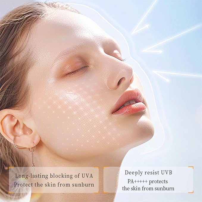 Sunscreen SPF50+ PA+++, Sweat-Resistant, Fragrance-Free, No Whitening, Matte Finish, Portable, 19g #01