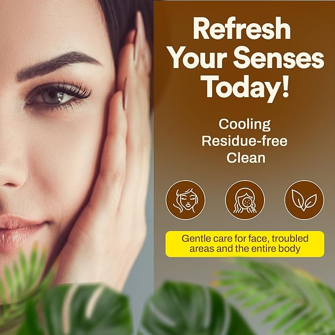 Paradise Amino Acid Organic Soap Bar, Moisturizing, Residue-Free Refreshing Cleanser, Cooling & Invigorating Bath Natural Soap for Women, Men & Kids with Plant-Based Oils, 100g Coconut