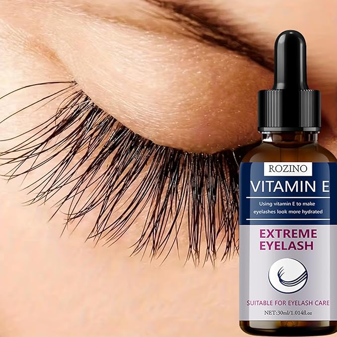Eyelash and Eyebrow Nourishing Treatment with Vitamin E and Botanicals，Daily Conditioning Essence to Support Healthy, Fuller-Looking Lashes and Brows (Vitamin E)