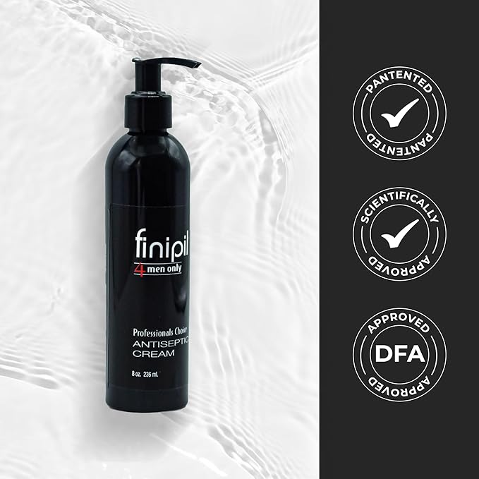 finipil Cream for Ingrown Hair for Mens After Shave 8 Fl oz, clear