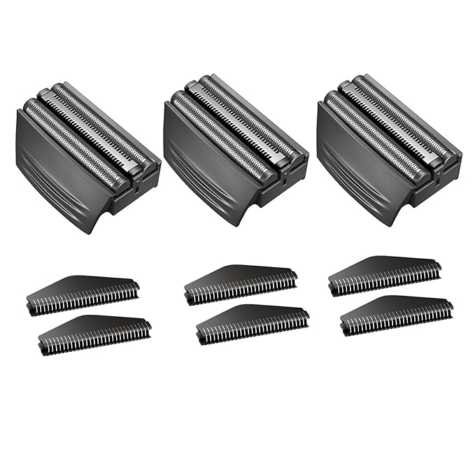 3PCS Shaver Replacment Heads Compatible with Remington SPF-300 Replacement Screen and Cutter for Foil Shavers F4900, F5800, F7800 Shavers