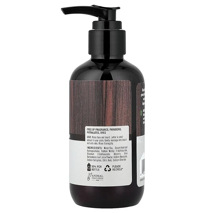 Every Man Jack Beard Face Wash Unscented, 6.7 Fl Oz
