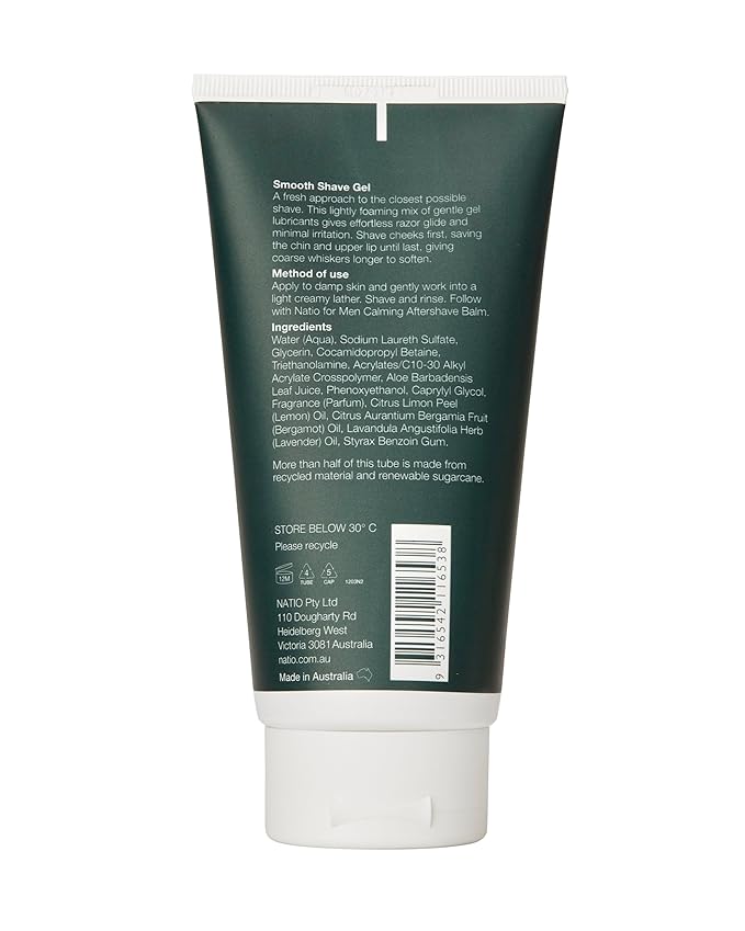 Natio Men's Smooth Shave Gel 150g