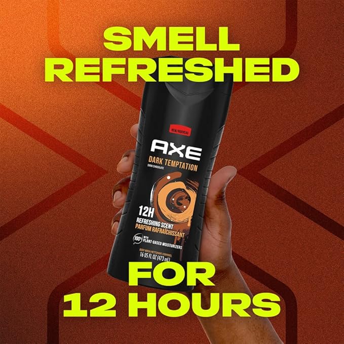 Axe Shower Gel 8.45Oz (250Ml) Dark Temptation 3-Pack