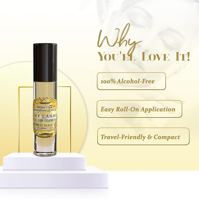 MOBETTER FRAGRANCE OILS Very Canary Yellow Diamond Perfume Fragrance Body Oil for Women