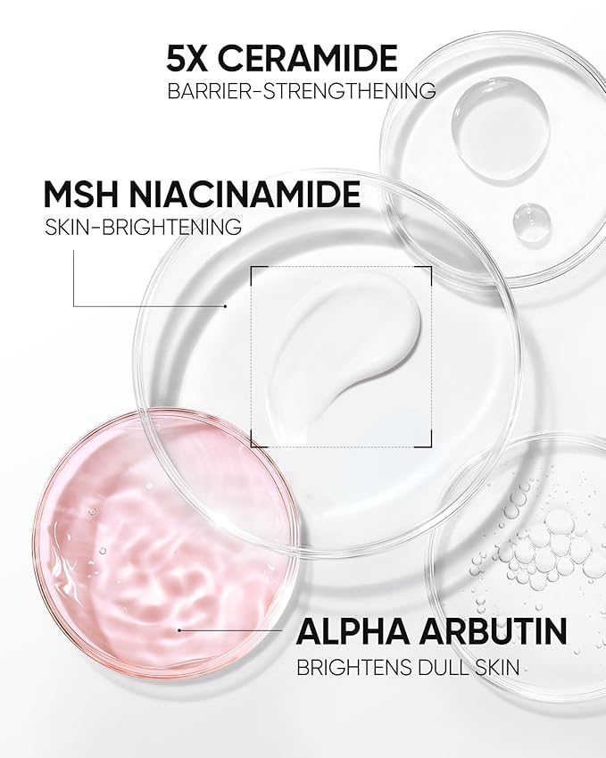 Niacinamide Brightening Cream, Radiant Glow, Fade Dark Spots, Evens Skin Tone Moisturizer for Oil and Acne-prone Skin, Non-Sticky, 1fl.oz / 30g