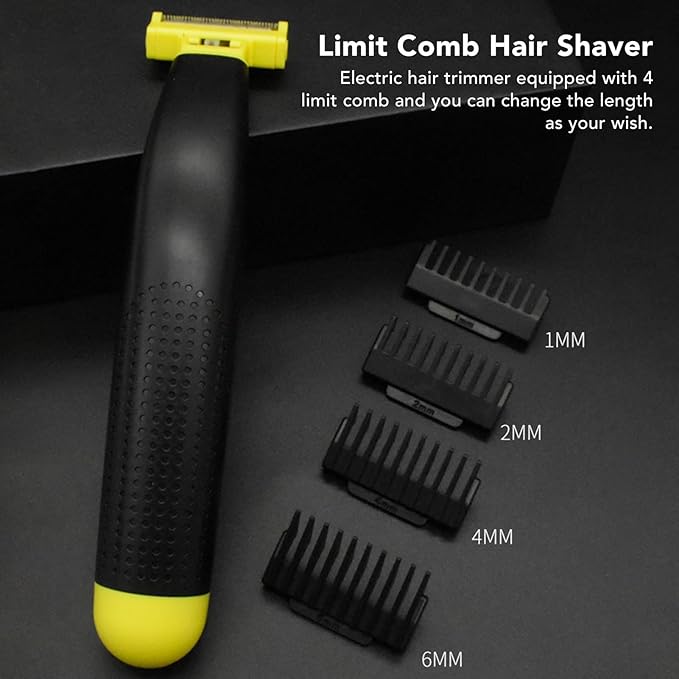 Wet and Dry Electric Shaver Cleaner, Electric Razor for Men, Rechargeable Wet & Dry Shaver, Non-Slip, Durable, Fast Shaving (1PC)-Model #2