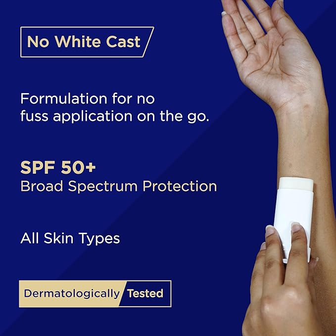 Sunscreen Stick with Vitamin C; Sunscreen SPF 50 for Face for Women & Men; Sun Protection & UV Protection with Hydration & Nourishment (Sunscreen Stick 13gm/0.4 Oz)