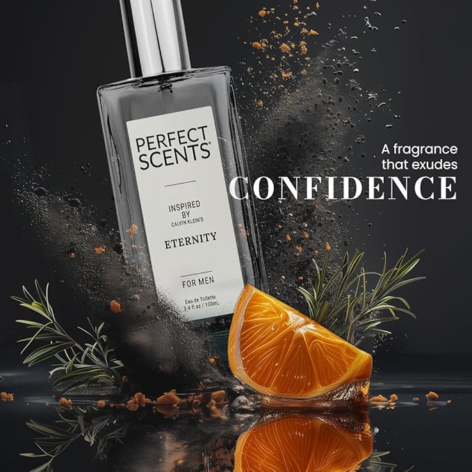 Perfect Scents Fragrances, Inspired by Cal.vin K.lein’s Eterni.ty, Men’s Eau de Toilette, CLEAN, Vegan, Paraben-Free, Never Tested on Animals, 3.4 Fluid Ounces
