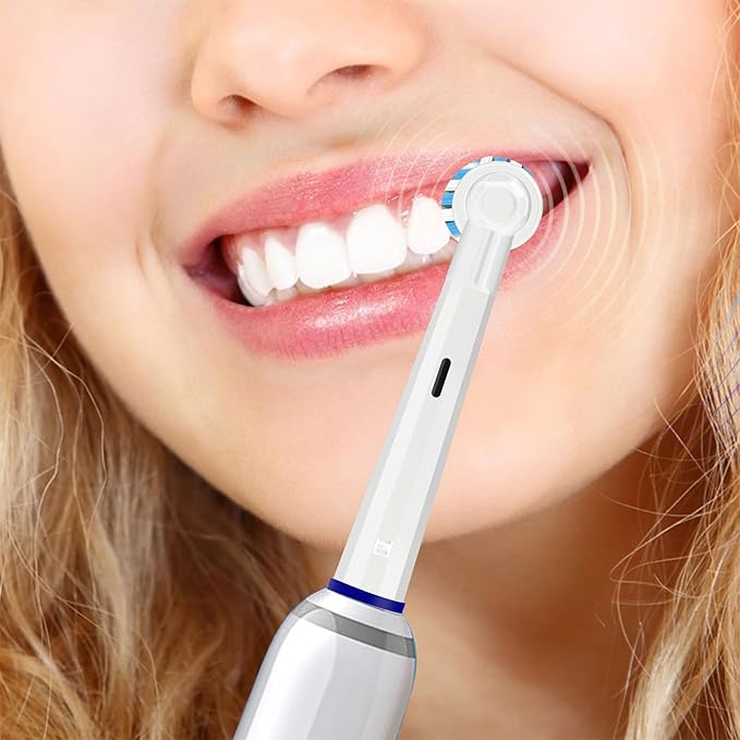 Replacement Toothbrush Heads Compatible with Oral B Pro 1000,Professional Clean,Gentle on Gums,Brush Head Refills Compatible with Oral B Braun Genius/Smart/Vitality Series,8 Pack