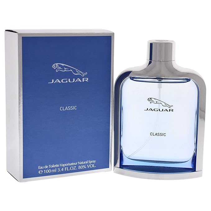 Jaguar Classic Blue for Men Eau de Toilette Spray, 3.4 Ounce