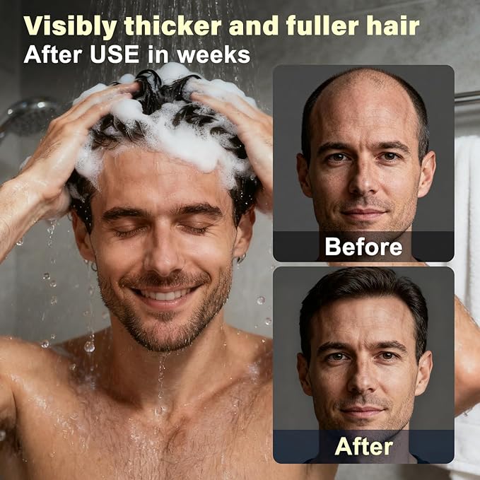 Root Activator Shampoo For Men - Hair Growth Shampoo for Hair Loss and Thinning Hair - 300 mL/10.1 fl oz