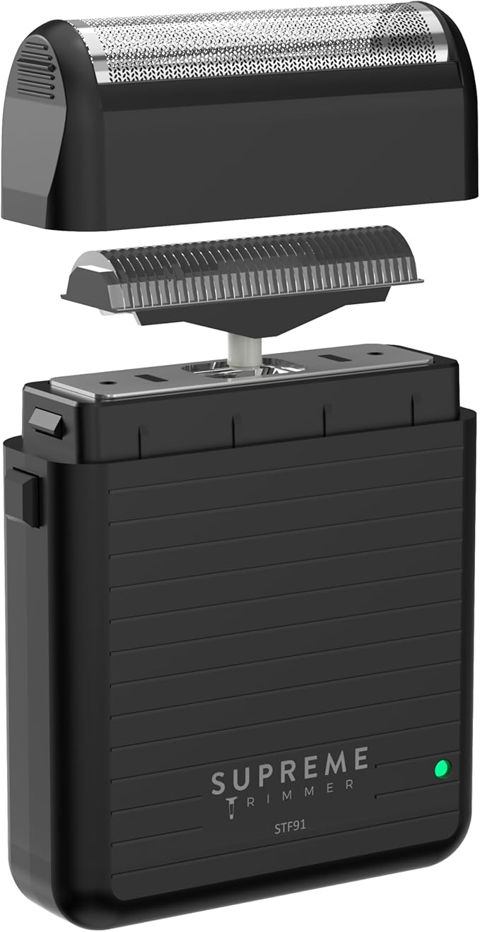 Supreme Trimmer Replacement Foil & Cutter SBR10 | Hypoallergenic Foil for STF91 Solo LiTE | Black