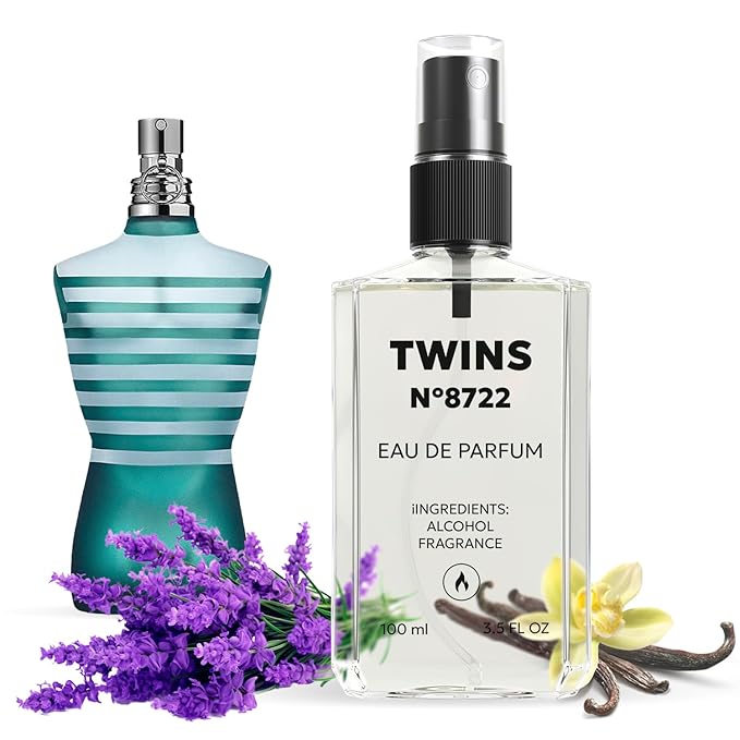 TWINS Impression of Le Male | Perfume for Women Eau de Parfum | No.8722 | 3.4 Fl Oz / 100 ml