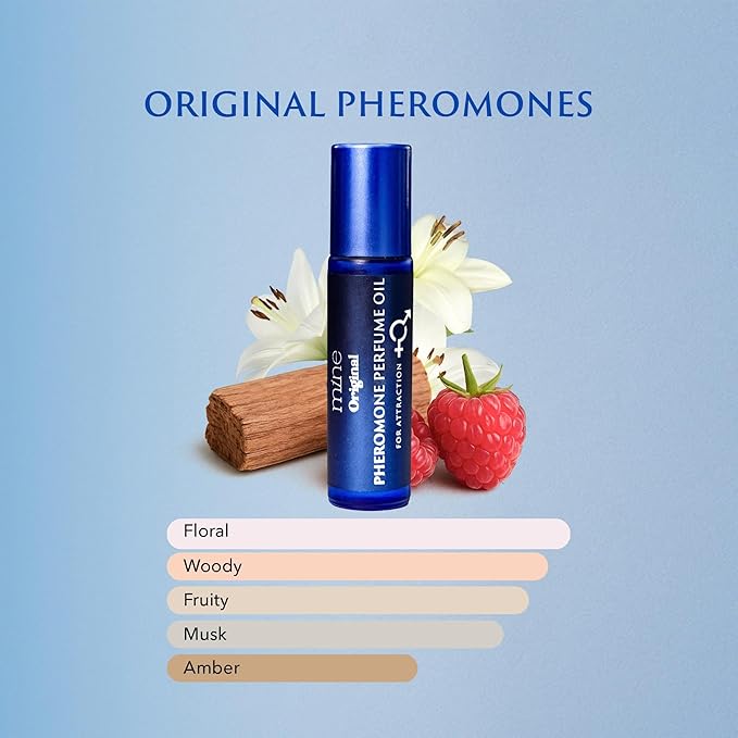 Mine Pheromone Perfumes for Women - Infused with Original Pheromone - Long-lasting, Ideal for Daily Use - Musk, Sandalwood, Fruity, Floral, and Amber Scents - 0.3 fl oz (10 ml)