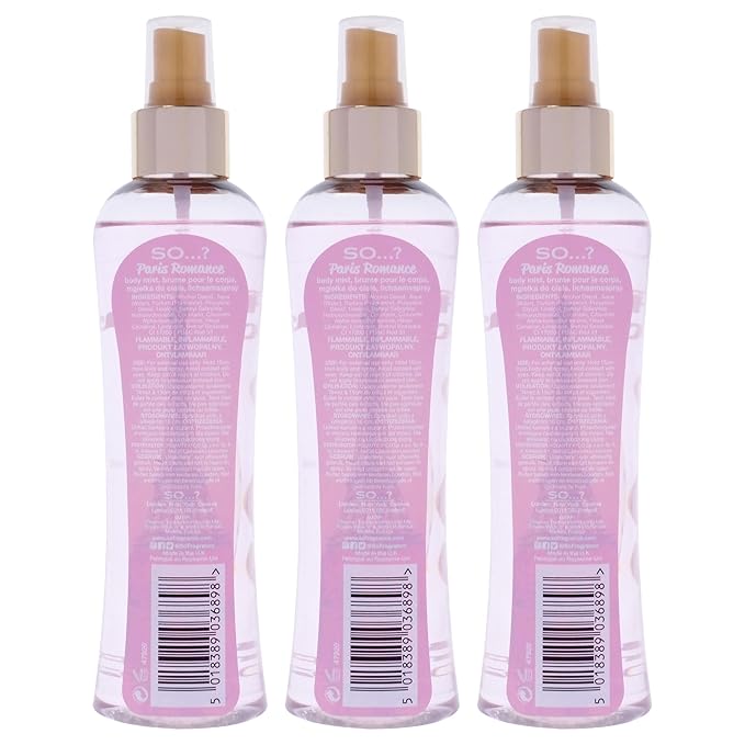 Paris Romance Body Mist by So…? for Women - 6.9 oz Body Mist - Pack of 3