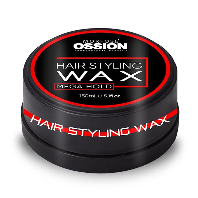 Morfose Barber Wax, 5.30 Ounce (Pack of 1), Mega Hold, Premium Hair Styling Wax for Men, Natural Shine, Easy Application, Ideal for Various Styles, Long-Lasting, Water-Soluble, Pleasant Fragrance