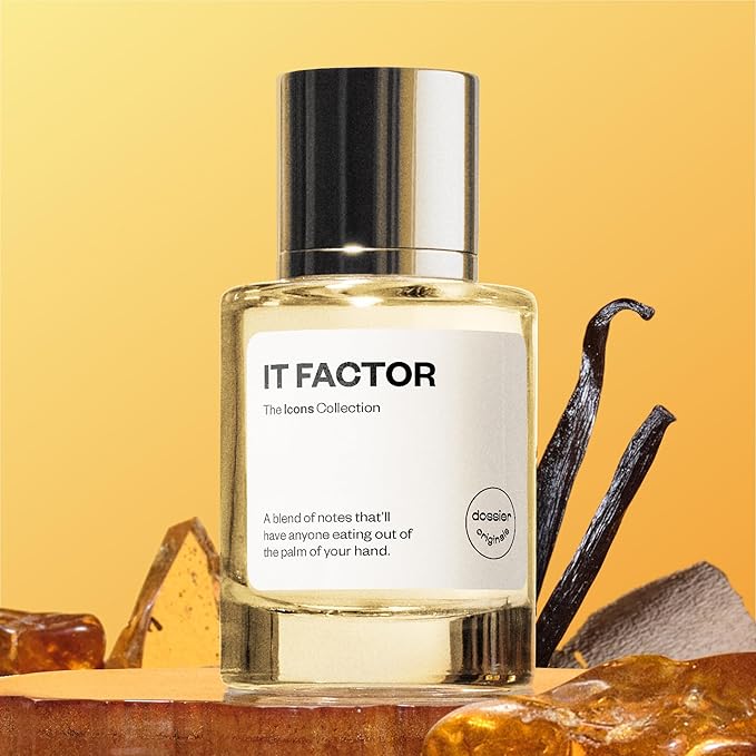 Dossier Originals - IT FACTOR - Eau de Parfum - 50 ML - For Women Men Unisex - Long-lasting Perfume Crafted in France - Vegan - Pure Infused - Perfume Spray