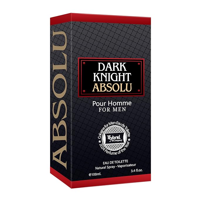 Hybrid & Company Dark Knight Absolu Pour Homme For Men Eau De Toilette Vaporisateur Natural Spray 3.4 Fl Oz