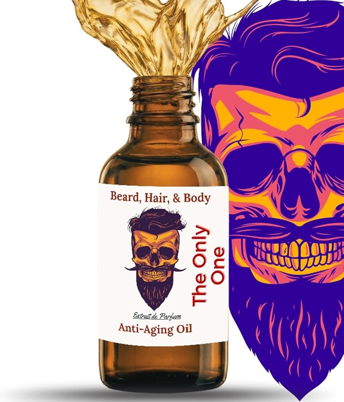 2oz The Only One |Cologne Scented Beard Oils For All Men, Beard Growth and Conditioner | Dry Flaky Dandruff skin | Oily Skin | 11 Natural Anti-Aging Oils