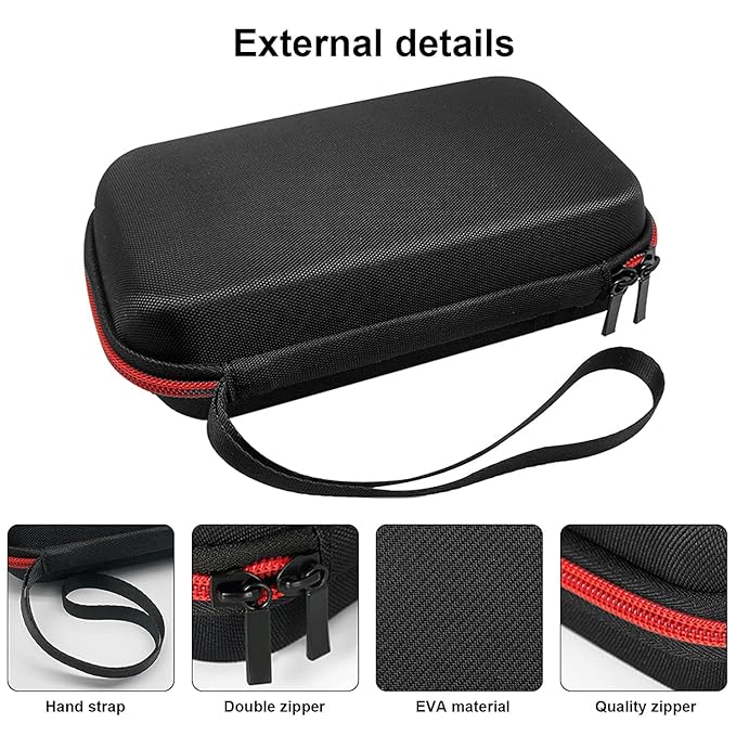 LinMei Hard Travel Case for Electric Trimmers & Shavers - Protective Organizer Compatible with QP27XX, QP28XX and QP6XXX - EVA Shell with Accessory Pocket - Black (Case Only)