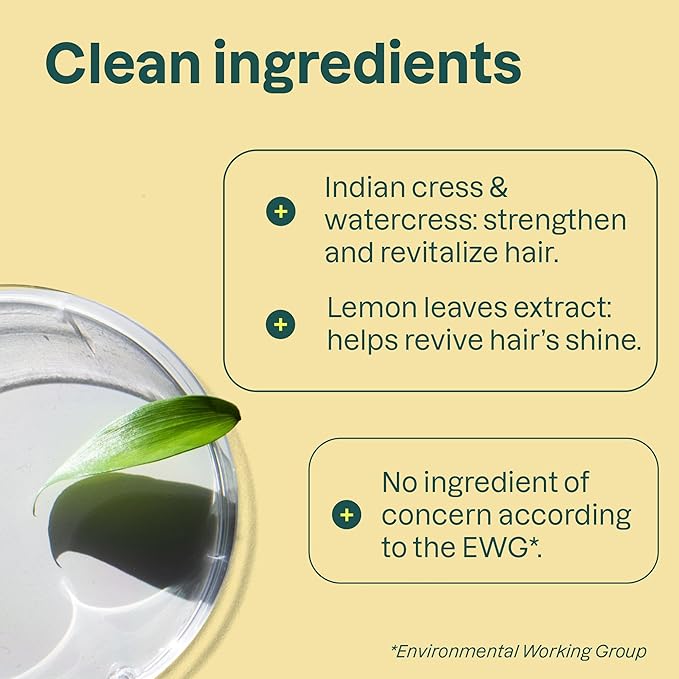 ATTITUDE Clarifying Hair Shampoo,EWG Verified,Restores Shine,Naturally Derived Ingredients,Vegan and Plant Based,Lemon Leaves and White Tea,16 Fl Oz,(Pack of 2)